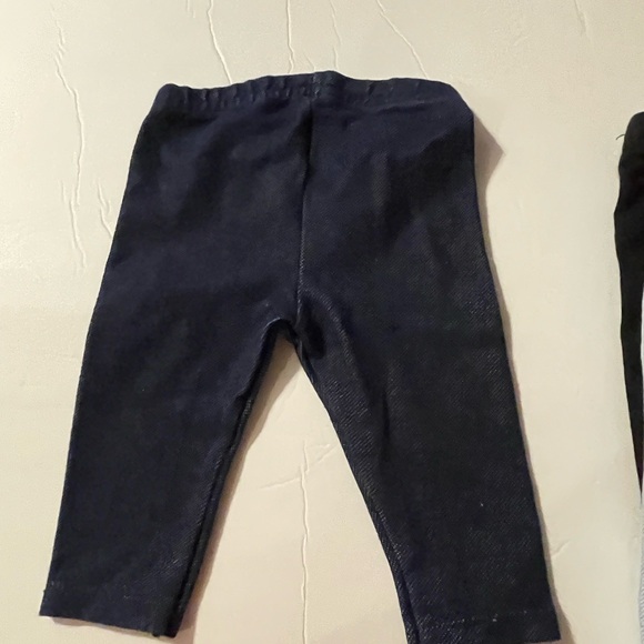 Old Navy Carters Garanimals Jeans Infant Girls 0-3 Months Blue & Black Fringe - Picture 6 of 8